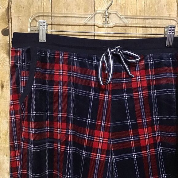 Nautica Velour Plaid Pajama Pants Set L - Picture 4 of 10